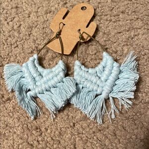 3 pair of gold toned earrings